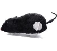 Galyacht Jouet en forme de souris noire pour animal domestique - Jouet amusant en peluche - Jouet à remonter - Ressort mécanique - Jouet pour chat et chien