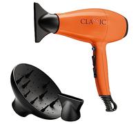 GA.MA Italy Professional, Classic Hair Dryer, Sèche-cheveux professionnel avec moteur italien 2200 W AC, revêtement céramique pour des cheveux brillants et sans frisottis, couleur orange