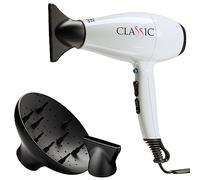 GA.MA Italy Professional, Classic Hair Dryer, Sèche-cheveux professionnel avec moteur italien 2200 W AC, revêtement céramique pour des cheveux brillants et sans frisottis, couleur blanche