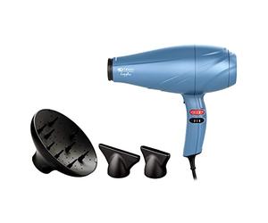 Gama Italy Professional - Leggero Ozone Ion 4D - Made in Italy - Moteur AC longue durée - 2400W de puissance - 4 avantages : Éclat, anti-frisottis, reconstruction, anti-âge - 535 g