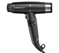 Gama Italy Professional Sèche-Cheveux iQ Lite - Puissance 1600W, 110.000 tours/min - Technologie Oxy Active pour Brillance et Longue Durée de la Couleur - Double Filtre - Ultra Léger 316g (Noir)