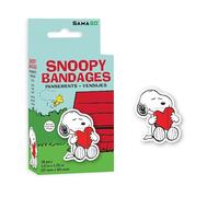 GAMAGO Peanuts Snoopy Lot de 18 pansements emballés individuellement, stériles, sans latex et facilement amovibles, cadeau amusant et additif de premiers secours
