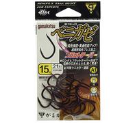 Gamakatsu 67373 Lot de 21 Crochets Simples A1 Benigaze n°15 Couleur oursin