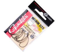 Gamakatsu Hameçons Offset Worm 325 Micro Game - 8 pièces pour leurres souples, caoutchouc et petits jigs, Taille : 6