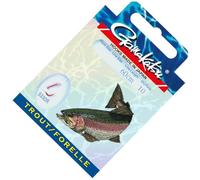 Gamakatsu Trout LS-5330 Lot de 10 hameçons à truite attachés Rouge 60 cm