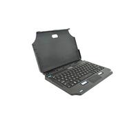 Gamber-Johnson 2-in-1 - Clavier et étui (étui folio) - attachable - compact - avec pavé tactile, boutons de souris - rétro-éclairé - POGO pin - QWERTZ - Allemand