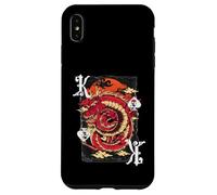 Gambling Dragon King Spades :-: Funny Poker Player Design Coque pour iPhone XS Max