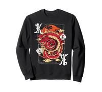 Gambling Dragon King Spades :-: Funny Poker Player Design Sweatshirt