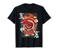 Gambling Dragon King Spades :-: Funny Poker Player Design T-Shirt