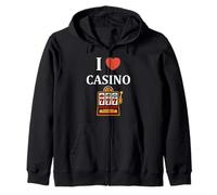 Gambling Win Jackpot Luck Gambler i Love Casino Sweat à Capuche