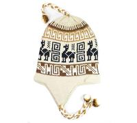 Gamboa Alpaca Bonnet Chaud Mixte Adulte Homme Femme Peruvien Chapeau por Hiver Blanc