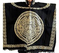 Gamboa Premium Alpaga Laine Poncho Homme Mexicain Polaire Manteux Automne Hiver