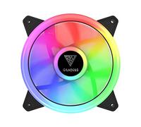 GAMDIAS AEOLUS M2-1201 Ventilateur RGB 120 mm, Ventilateur pc, kit de Ventilateur de boîtier, LED RGB adressables Personnalisables, roulement hydraulique, jusqu'à 1 200 TR/Min, 1 Ventilateur