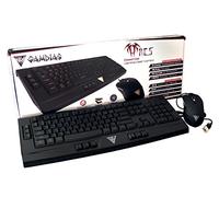 Gamdias ARES Pack de clavier QWERTY Espagnol et souris Gaming, USB Noir