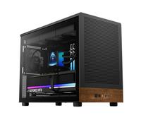 GAMDIAS Boîtier micro tour Athena M4M bois 3 x 120 façade en maille noyer