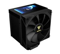 GAMDIAS BOREAS M2-61L Ventirad CPU, Écran IPS Vertical 4,3", 6 Caloducs en Cuivre, Base Bombée en Cuivre, Ventilateur PWM 120 mm, Compatibilité LGA1851/1700/1151/1150/1155/1156/1200, AM5/AM4, Noir