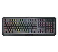 GAMDIAS Hermes P3 Noir Clavier mécanique USB de Gaming 104 Touches Low Profile RGB Switches Bleu Keyboard Rétroéclairé Disposition UK