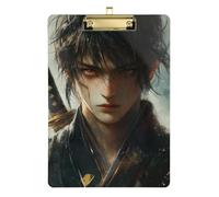 Game Anime Playroom - Samouraï japonais - A4 - Presse-bloc de cuisine - En acrylique - Joli pour entraînement de football et softball - Taille 22,9 x 30,5 cm