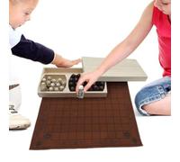 Game Chess Set, Traditional Two-Player Strategy Board Game with Linen