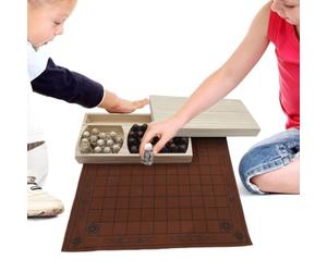 Game Chess Set, Traditional Two-Player Strategy Board Game with Linen Playing Board & Resin Pieces for Kids Adults, Historical Educational Travel Ģame, for Family & Intelligence