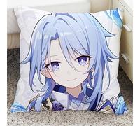 Game Coussin Rembourré pour Kamisato Ayato, Housse de Coussin Double Face Décoration D'intérieur pour Les Fans Joueurs Cadeaux,50x80cm
