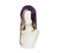 Game COVEN Ahri Wig Cosplay Costume Coven Ahri Long Wavy Purple Mixed Brown Heat Resistant Synthetic Hair Wig