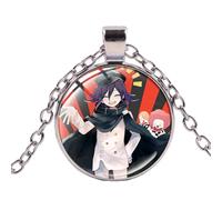 Game Dangan Ronpa Danganronpa V3 Collier Killing Harmony Akamatsu avec pendentif dôme en verre et chaîne ras du cou, nan