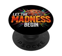 Game Day Madness - Prêt pour Le Support de Basket-Ball PopSockets PopGrip Adhésif