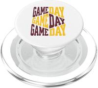 Game Day Sports Football Marron Jaune Gold School Spirit PopSockets PopGrip pour MagSafe