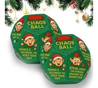 Game de fête d'échange hilarant, Jeu en Famille de Cadeaux d'échange de Noël, 12 Parties différents matchs de Renne Secret Santa, Jeu de fête de Groupe de Bureau Amusant 2PCS
