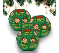 Game de fête d'échange hilarant, Jeu en Famille de Cadeaux d'échange de Noël, 12 Parties différents matchs de Renne Secret Santa, Jeu de fête de Groupe de Bureau Amusant 3PCS