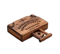 Game de société Wooden Ouija - Talking Spirit Board avec Planchette, Outil de Divination pour la et Les Amis | Décoration Classique d'halloween, Conseil de Communication Paranormal