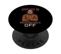 Game Face on Motivation Off, génération X des années 70 et 80 PopSockets PopGrip Adhésif