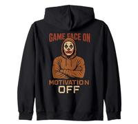 Game Face on Motivation Off, génération X des années 70 et 80 Sweat à Capuche