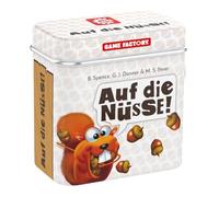 Game Factory 646273 sur Les Noix, Le Jeu de dés croustillant, Mini Jeu dans Une boîte métallique Pratique, Jeu de Voyage, pour Adultes et Enfants à partir de 8 Ans