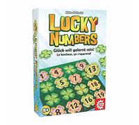Game Factory 646307-Lucky Numbers Cartes pour Adultes et Enfants à partir de 8 Ans-Jeu Familial-pour 1 à 4 Joueurs, 646307, Blanc, Taille Unique
