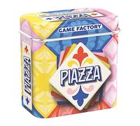 Game Factory Piazza 646309 Mini Jeu de Cartes dans Une boîte métallique Pratique pour Adultes et Enfants à partir de 8 Ans Blanc