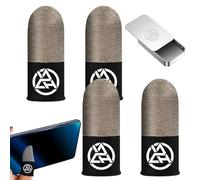 Game Finger Sleeve - Protège-doigts de jeu anti-transpiration,Les manchons de jeu phosphorescents s'adaptent à les appareils à écran tactile, fibres supraconductrices, toucher lisse, anti-transpi