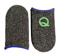 Game Finger Sleeves, Ultra Thin Mobile Playing Sleeve, Breathable Thumb Protector for Gamers, Best Extended Play and Fast-Paced Playing Segments, 0.01 Inches, Black