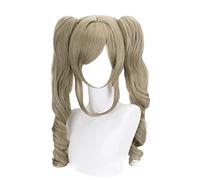 GAME Genshin Impact Barbara Perruque pour cosplay Marron cendré Double queue de cheval résistante à la chaleur + bonnet de perruque