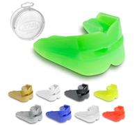 GAME GUARD Protège-dents double - Vert/Protège-gencives - Dents supérieures et inférieures - Homologué CE, Boxe, MMA, Sport