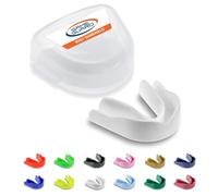 GAME GUARD - Protège-dents pour la boxe, le rugby, le hockey, le karaté, le taekwondo/protège dent pour enfant, junior de 8, 9, 10, 11, 12 ans. Approuvé CE - Protège leurs dents et leurs