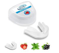 GAME GUARD - Protège-dents pour la boxe, le rugby, le hockey, le karaté, le taekwondo/protège dent pour enfant, junior de 8,9,10,11,12 ans. Protège leurs dents et leurs- Transparent Saveur de fraise