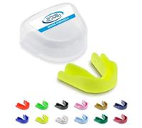GAME GUARD - Protège-dents pour la boxe, le rugby, le hockey, le karaté, le taekwondo/protège dent pour enfant, junior de 8, 9, 10, 11, 12 ans. Approuvé CE - Protège leurs dents et leurs