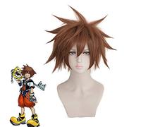 Game Kingdom Hearts III Sora perruque courte marron résistant à la chaleur cheveux synthétiques Anime Costume Cosplay perruques + casquette de perruque KUMZ1660