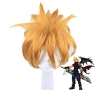 Game Kingdom Hearts naissance par sommeil Ventus Cosplay perruque Roxas court doré jaune Halloween Costume cheveux perruques LY-1113