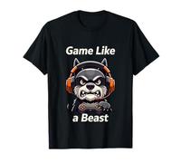 Game Like A Beast Dire de Joueur compétitif T-Shirt
