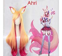Game LOL Cosplay Perruque Star Guardian Miss Fortune Ahri Ezreal Soraka Syndra Cosplay Perruque Cheveux Syndra Perruque Cheveux Syndra Perruque Halloween Fête Perruques Ahri
