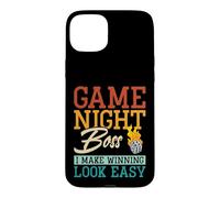 Game Lover Game Night Boss I Make Winning Look Easy Coque pour iPhone 15 Plus