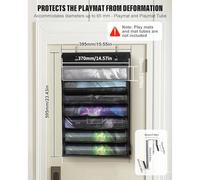 Game Mat Holder, Accessories Storage Organizer, Transparent Slot Bag, Hanging Display Design, Space-Saving Solution, Ideal for Playroom Walls, Party Setups, Family Events, Door Back Storage